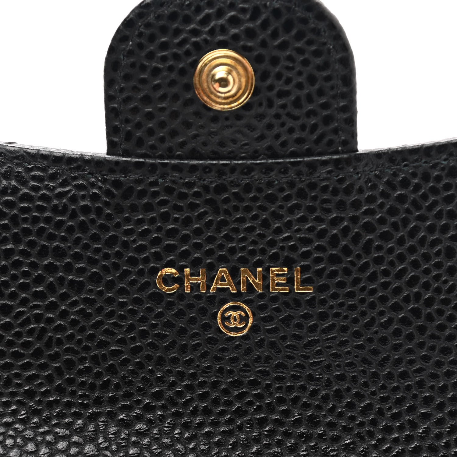 Chanel Caviar Quilted Flap Card Holder Wallet Black 6 of 9