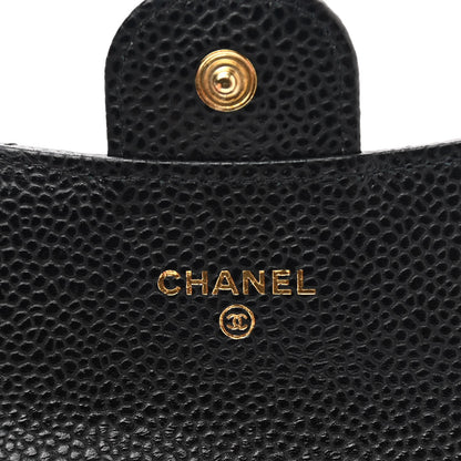 Chanel Caviar Quilted Flap Card Holder Wallet Black 6 of 9