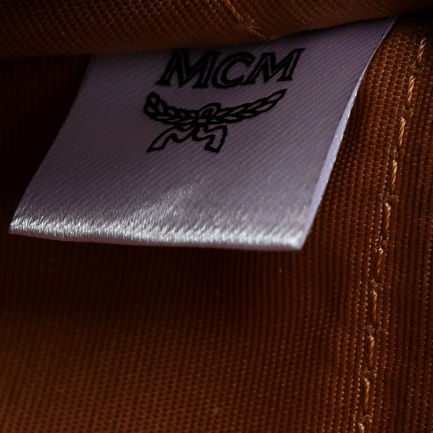 MCM Visetos Large Trifold Flap Wallet Cognac 7 of 8
