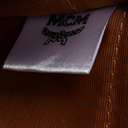 MCM Visetos Large Trifold Flap Wallet Cognac 7 of 8
