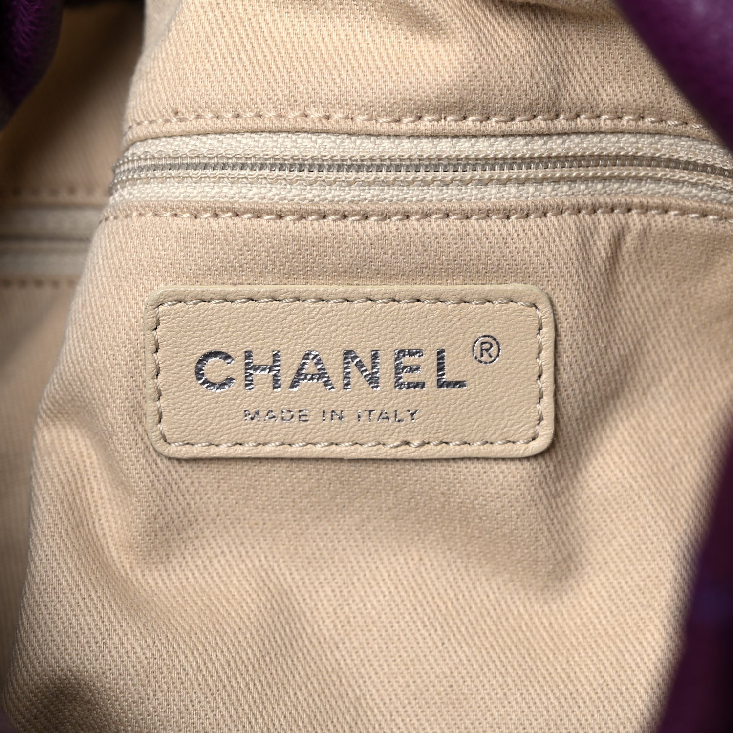 Chanel Caviar 31 Drawstring Tote Purple 6 of 10