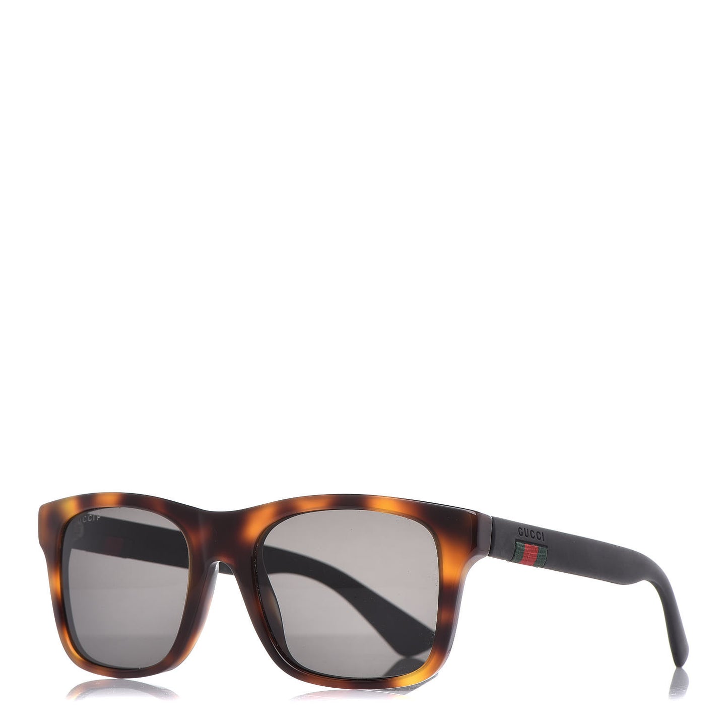 Polarized Square Frame Web Sunglasses GG0008S Tortoise