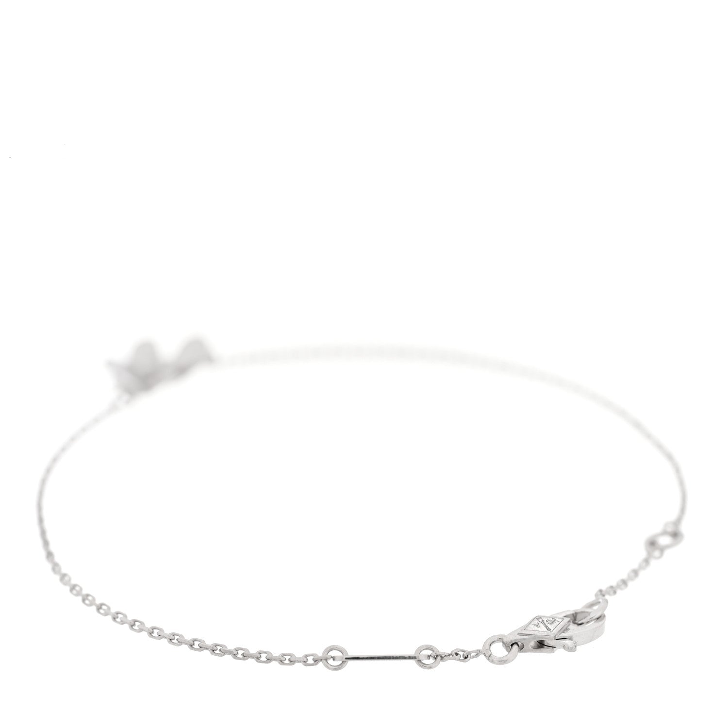 Van Cleef & Arpels 18K White Gold Diamond Mini Frivole Bracelet 2 of 4