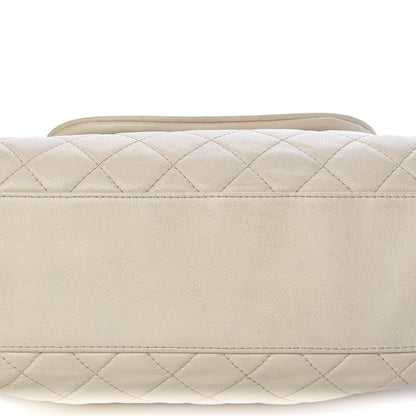 Chanel Caviar Quilted Timeless Accordion Flap Dark White 16 of 16