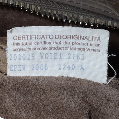 Bottega Veneta Nappa Soft Caiman Large San Marco Hobo Ash 8 of 8