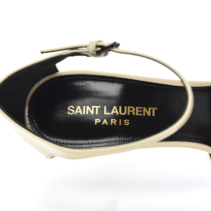 Saint Laurent Patent Anja 85 Ankle Strap Pointed Pumps 37 Coquille 6 of 11