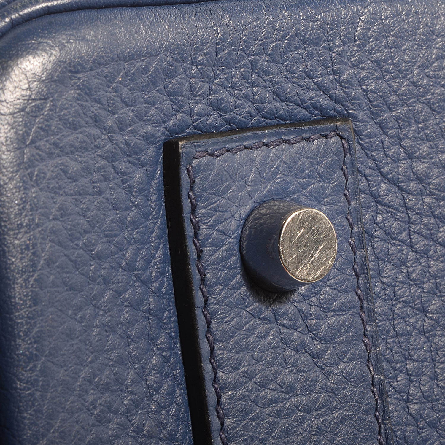 Hermes Taurillon Clemence JPG Birkin 42 Bleu Brighton 6 of 21