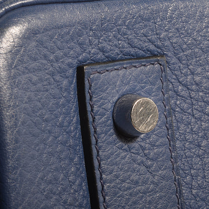 Hermes Taurillon Clemence JPG Birkin 42 Bleu Brighton 6 of 21