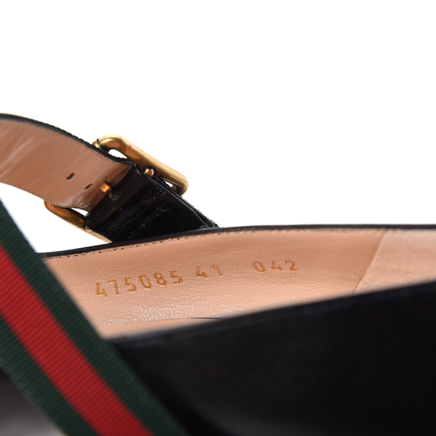Gucci Malaga Kid Sylvie High Heel Pumps 41 Black 10 of 11