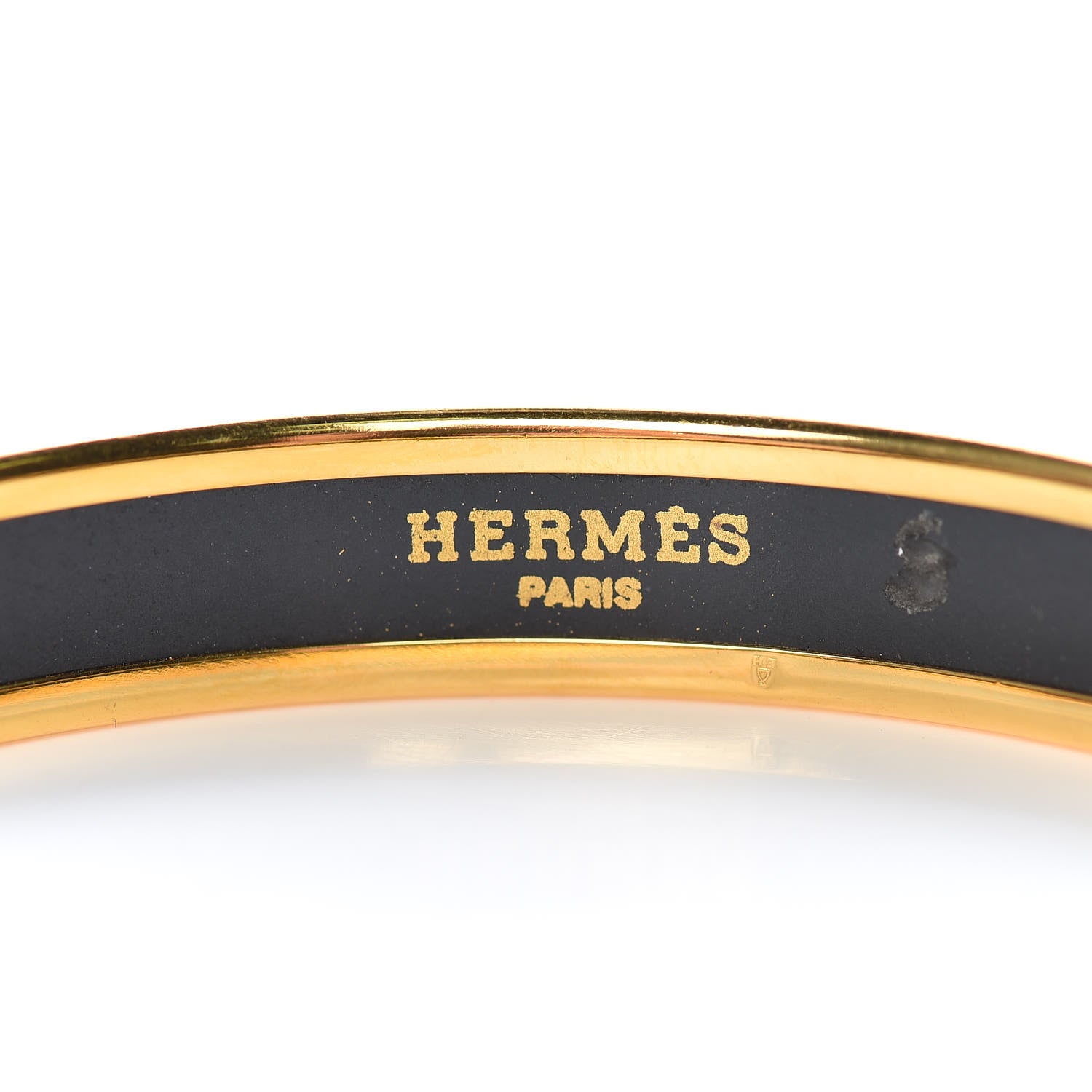 Hermes Enamel Printed Wheels Of Carriage Caleche Narrow Bracelet 65 4 of 6