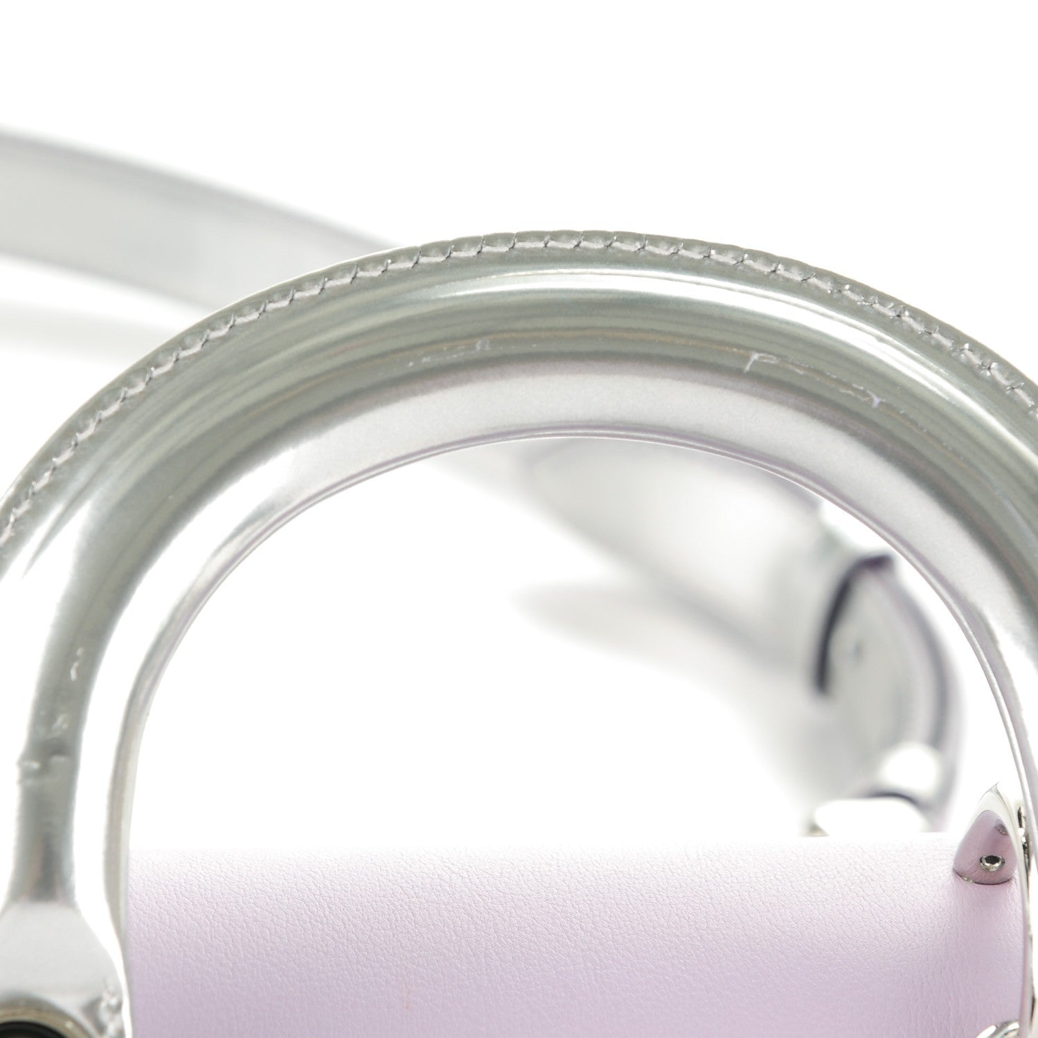 Christian Dior Smooth Calfskin Tri-Color Mini Be Dior Flap Lilac Silver Pale Pink 8 of 9