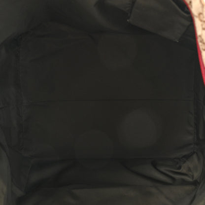 Gucci GG Monogram Large Web Handle Bucket Tote Red 5 of 19