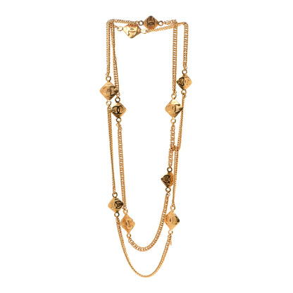 Chanel Metal CC Long Chain Necklace Gold 3 of 6
