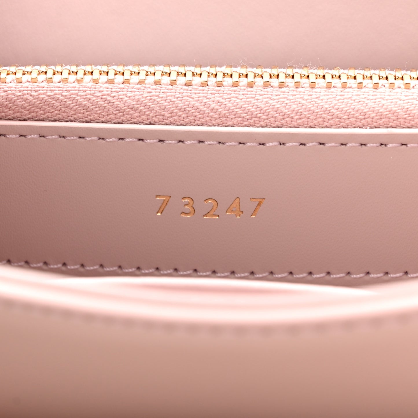 Satinated Calfskin Mini 16 Top Handle Bag Bleached Pink