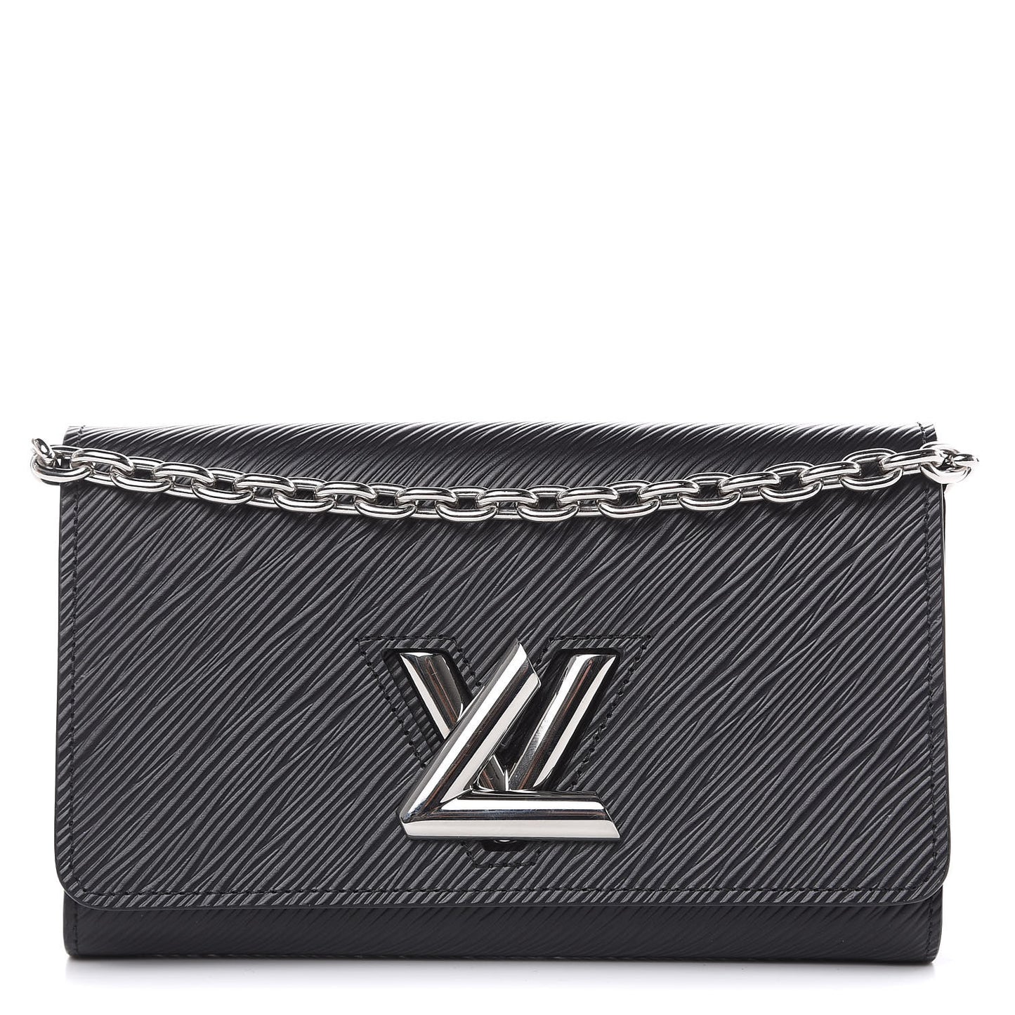 Epi Twist Chain Wallet Black