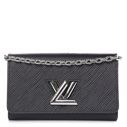 Louis Vuitton Epi Twist Chain Wallet Black 1 of 7