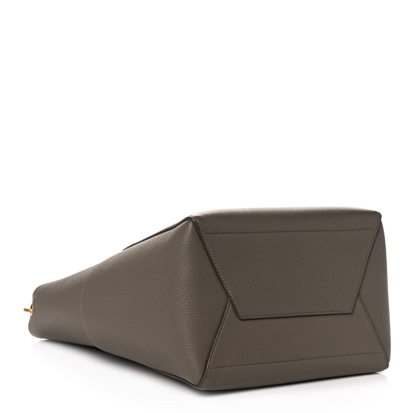 Soft Grained Calfskin Sangle Bucket Bag Taupe