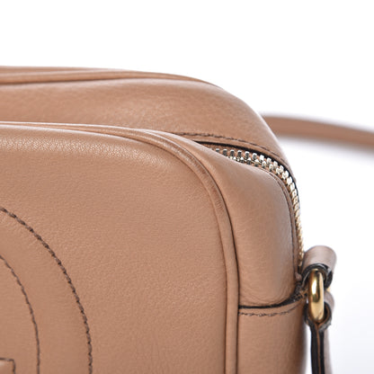 Gucci Pebbled Calfskin Small Soho Disco Bag Camelia 15 of 18