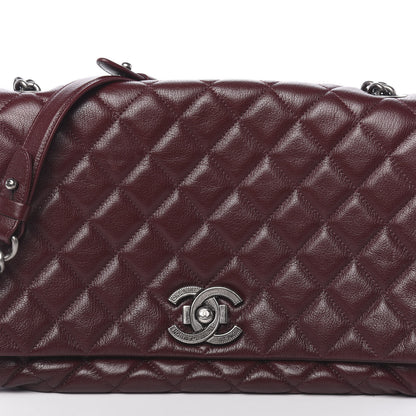 Chanel Goatskin Quilted Large City Rock Flap Burgundy 10 of 10
