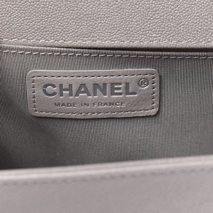 Chanel Caviar Quilted Medium Boy Flap Grey 8 of 11