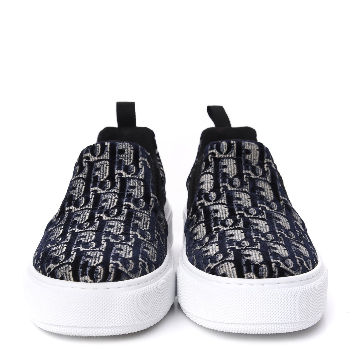 Velvet Oblique Womens Solar Slip On Sneakers 37 Deep Blue