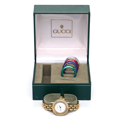 Gucci Stainless Steel 26mm Rice Link Interchangeable Bezel Quartz Watch 5 of 5