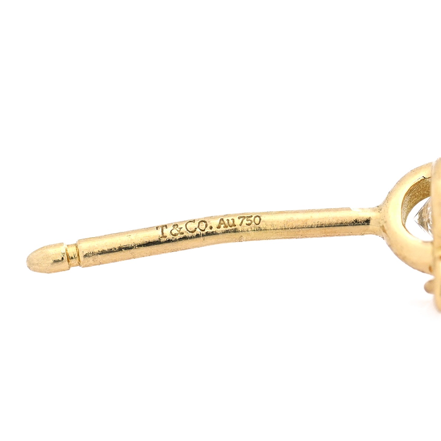 18K Yellow Gold Diamond .39ctw Elsa Peretti Diamonds by the Yard Drop Earrings