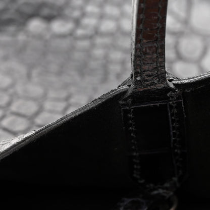 Givenchy Calfskin Crocodile Embossed Medium Antigona Tote Black 13 of 21