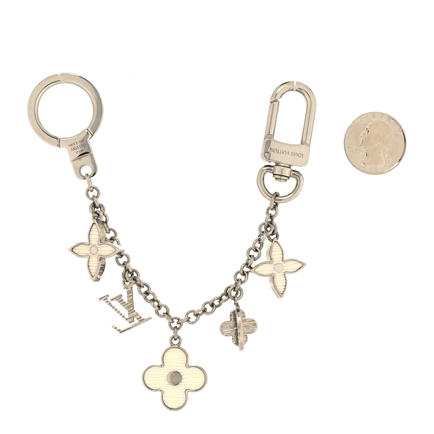 Fleur d'Epi Bag Charm Chain Ivory