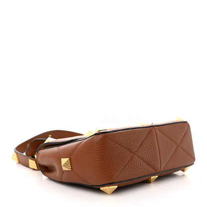 Valentino Garavani Grained Calfskin Medium Roman Stud Shoulder Bag Selleria 4 of 9