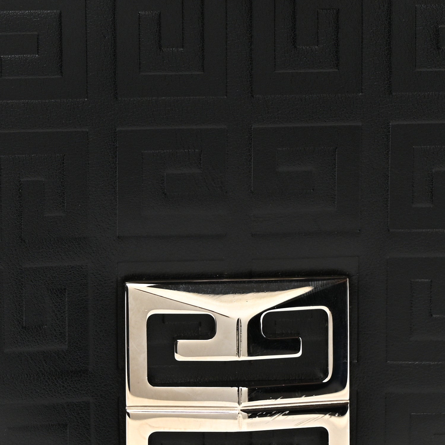 Givenchy Soft Calfskin 4G Embossed Medium Shoulder Bag Black 7 of 9