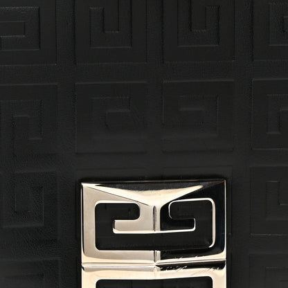 Givenchy Soft Calfskin 4G Embossed Medium Shoulder Bag Black 7 of 9