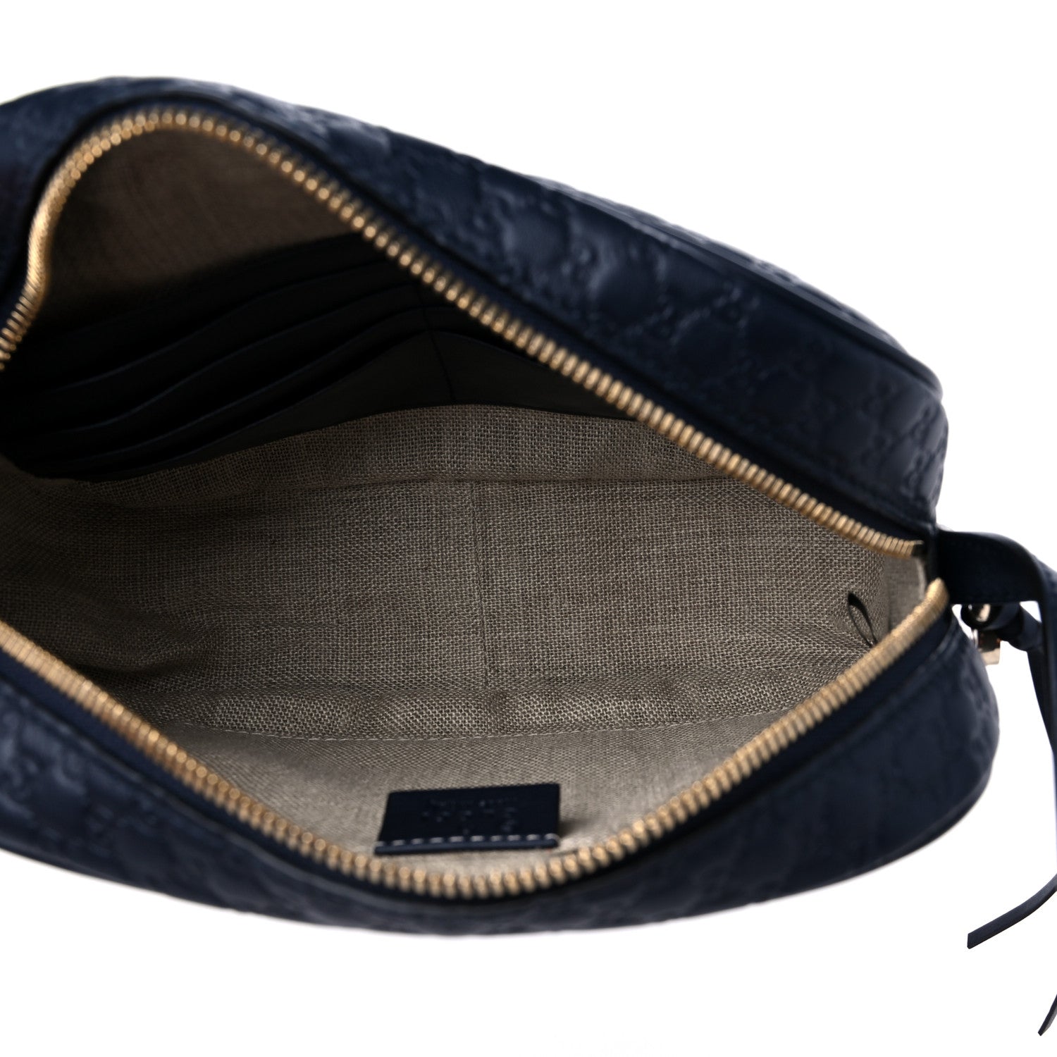 Gucci Soft Microguccissima Mini Bree Messenger Bag Blue 5 of 9