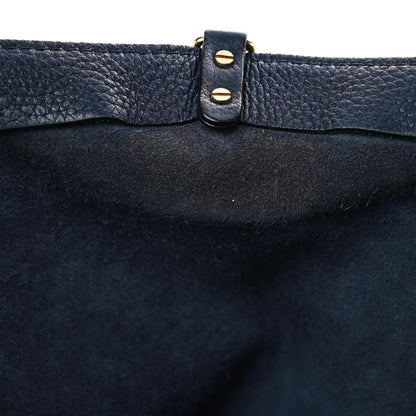 Valentino Garavani Pebbled Calfskin Medium Rockstud Tote Marine 23 of 24