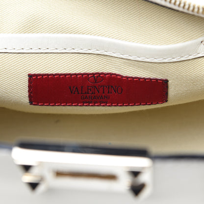 Valentino Garavani Vitello Mini Rockstud Double Handle Tote Ivory 6 of 13