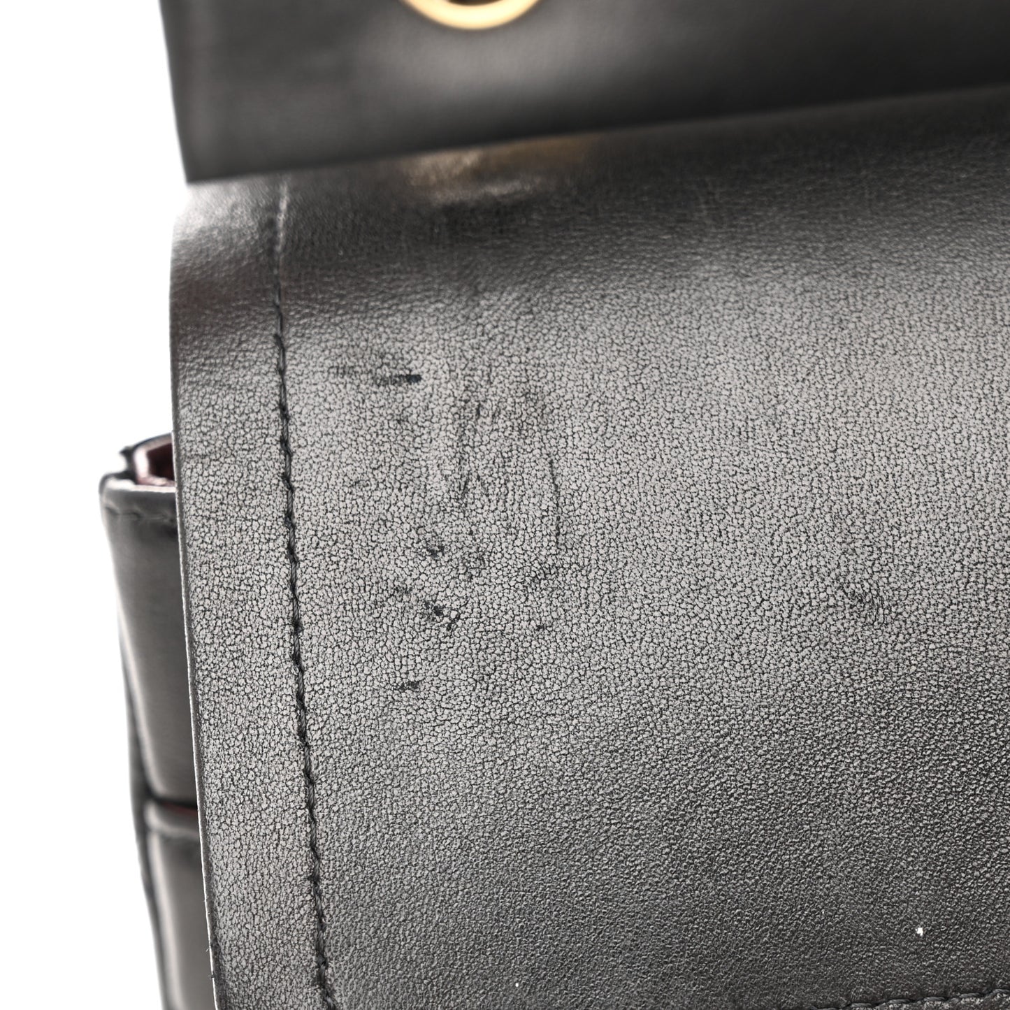Lambskin Quilted Jumbo Double Flap Black