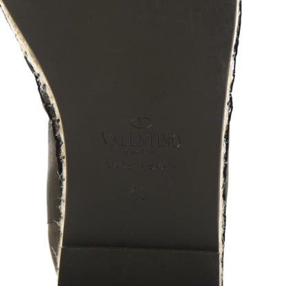 Valentino Garavani Canvas Camouflage Espadrille Flats 40 Army Green 8 of 9