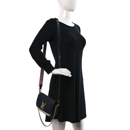 Louis Vuitton Grained Calfskin Lockme Tender Black 2 of 9
