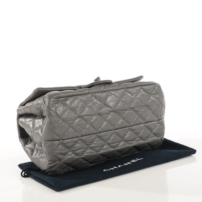 Chanel Aged Calfskin Accordion Reissue 2.55 Flap Grey 4 of 8