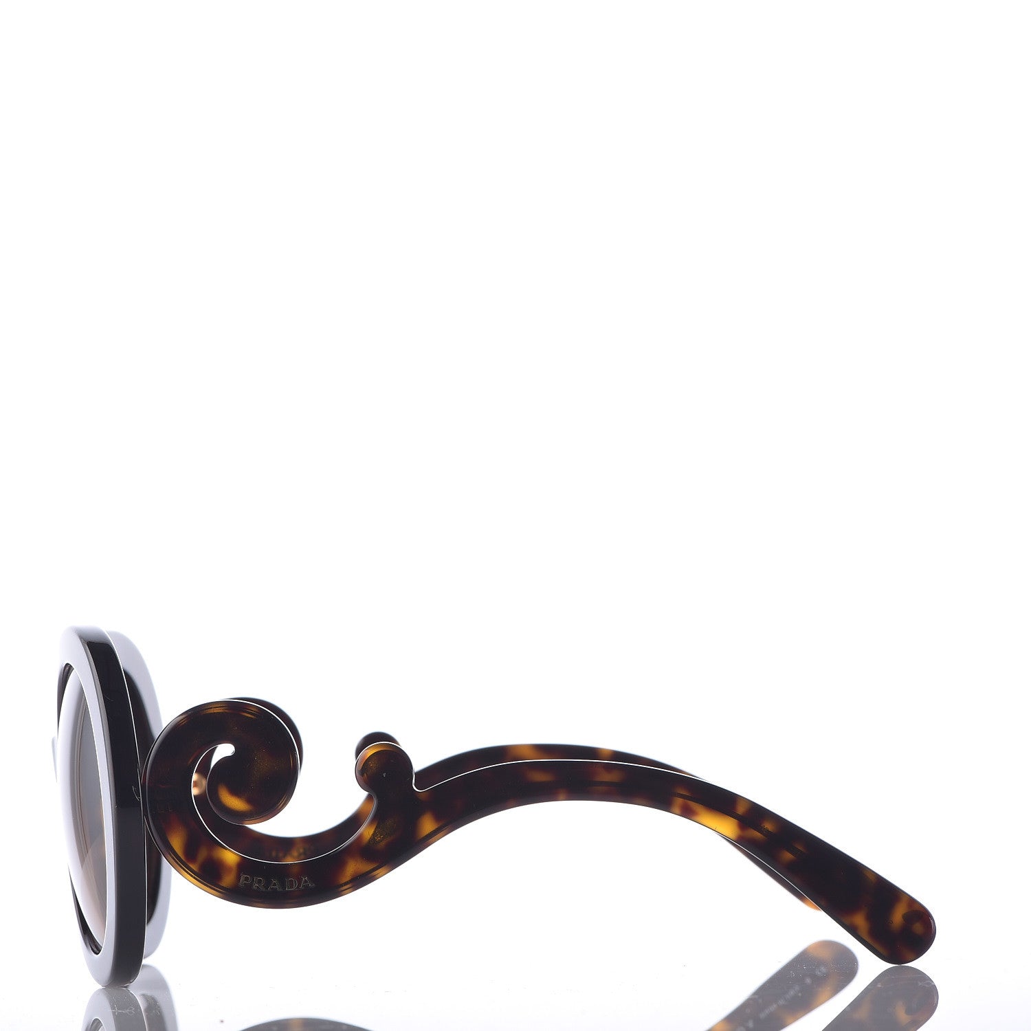 Prada Baroque Sunglasses SPR 27N Black Horn 3 of 6