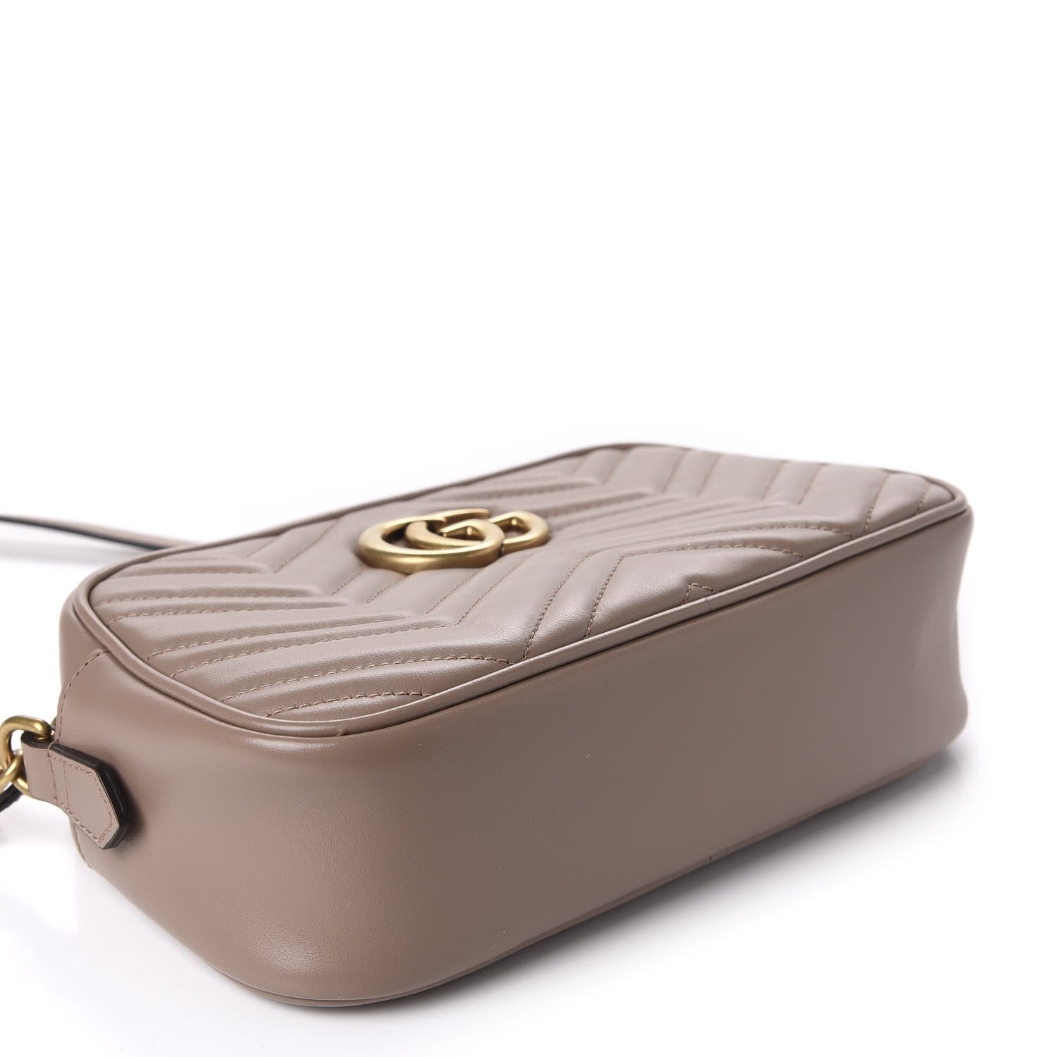 Gucci Calfskin Matelasse Small GG Marmont Chain Shoulder Bag Porcelain Rose 4 of 10