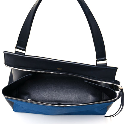 Celine Pony Hair Medium Edge Shoulder Bag Ocean Blue 4 of 16
