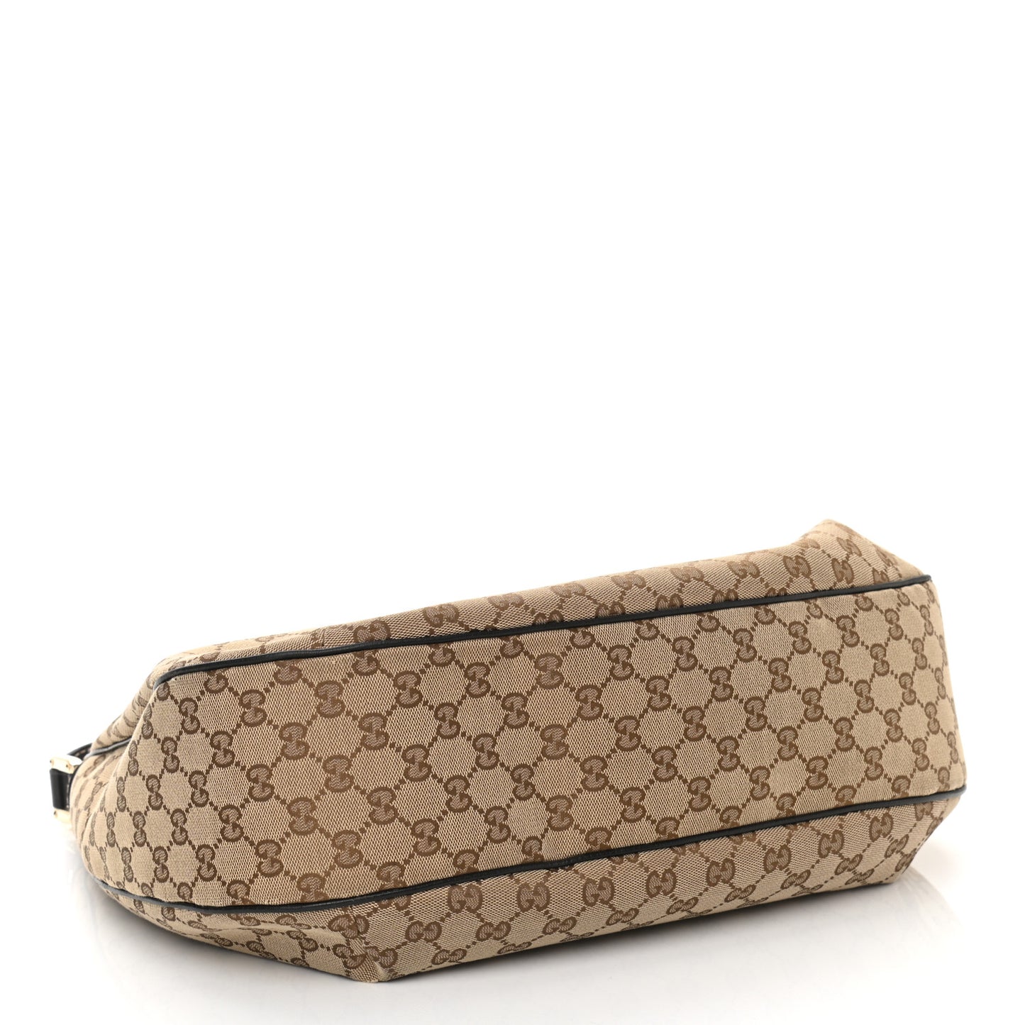 Monogram Large New Ladies Web Hobo Dark Brown