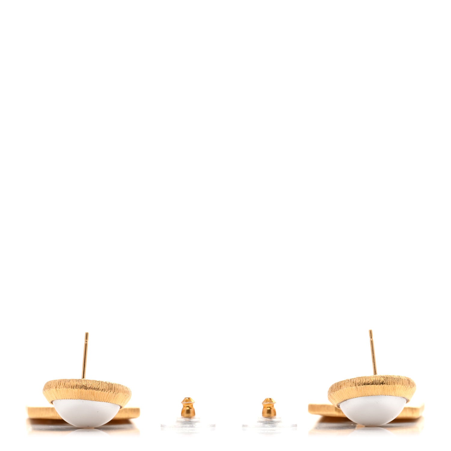 Chanel Pearl CC Tags Drop Earrings Gold 3 of 5