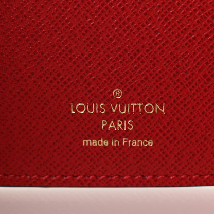 Louis Vuitton Damier Ebene Victorine Wallet Cherry 6 of 7