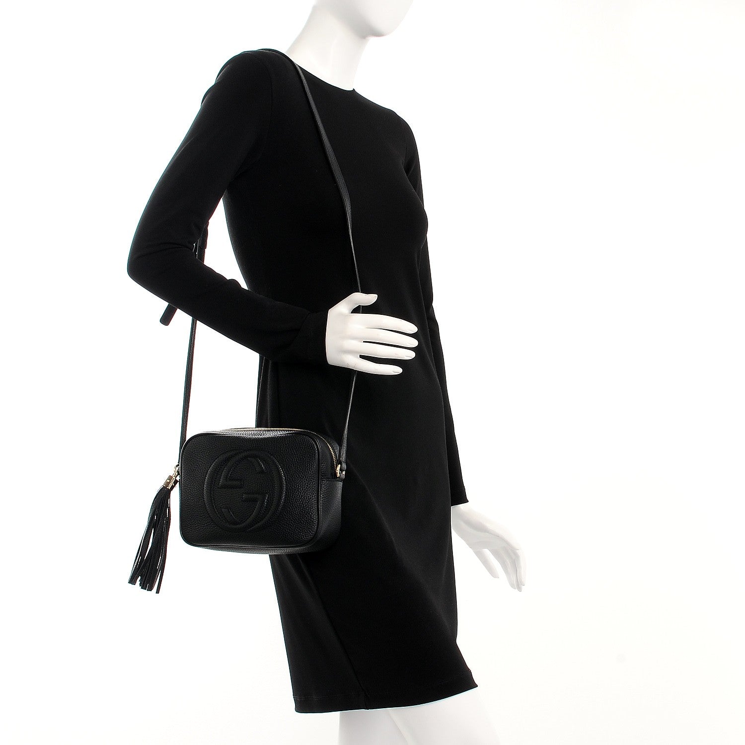 Gucci Pebbled Calfskin Small Soho Disco Bag Black 2 of 7
