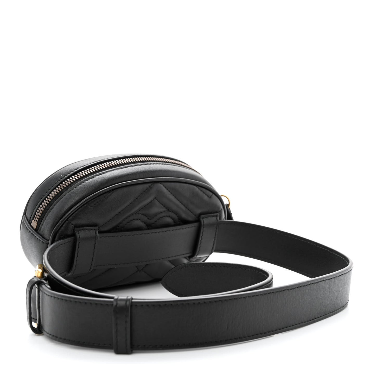 Calfskin Matelasse GG Marmont Belt Bag 85 34 Black