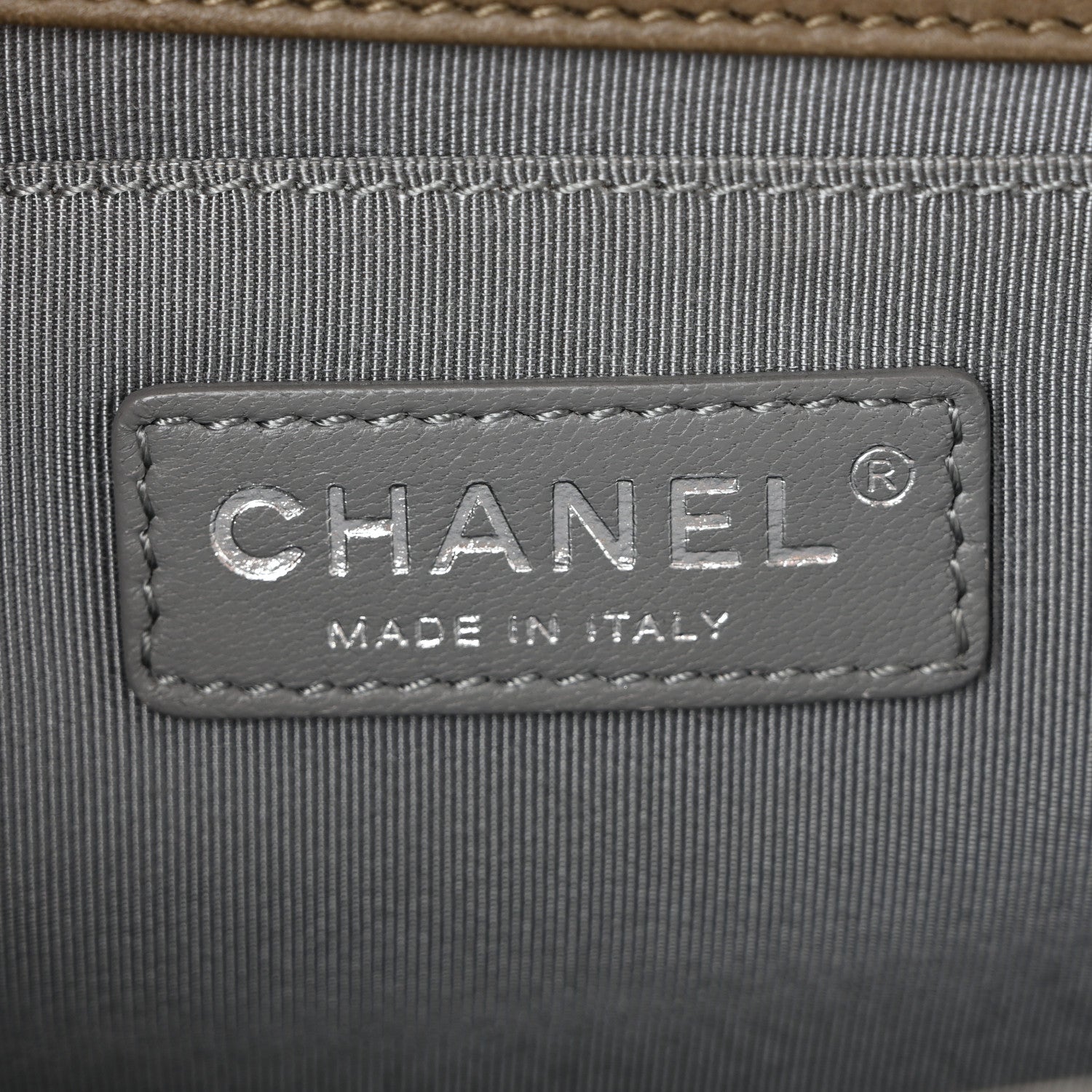 Chanel Lambskin Quilted Medium Boy Flap Khaki 6 of 10