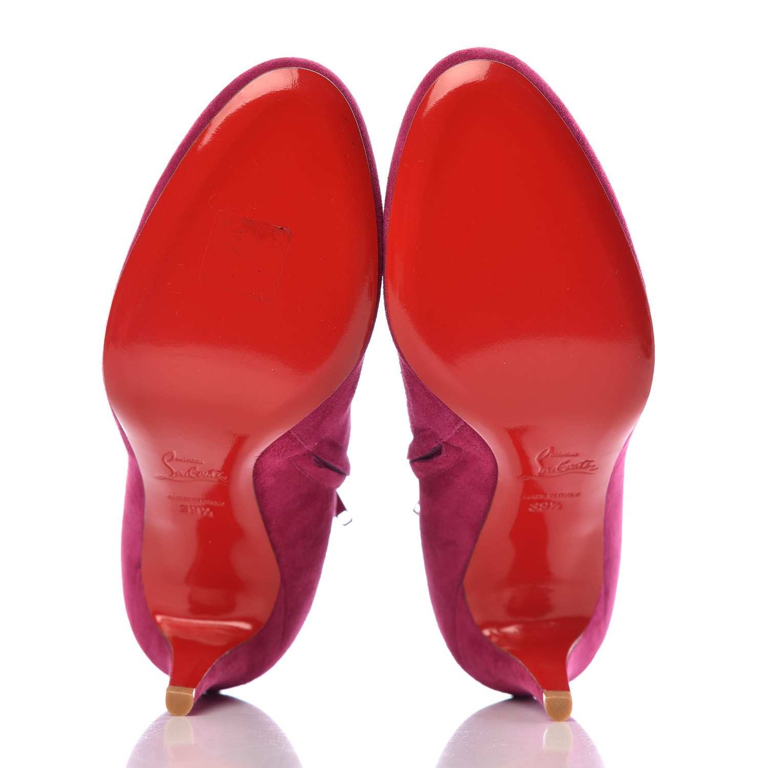 Christian Louboutin Veau Velours Belle 100 Ankle Boots 39.5 Eveque 5 of 8
