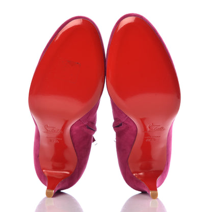 Christian Louboutin Veau Velours Belle 100 Ankle Boots 39.5 Eveque 5 of 8